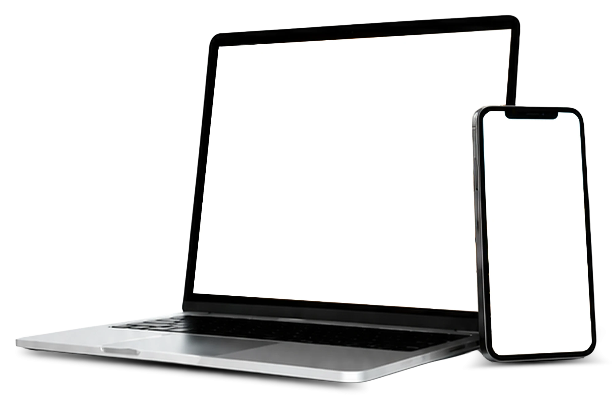 Laptop und Smartphone